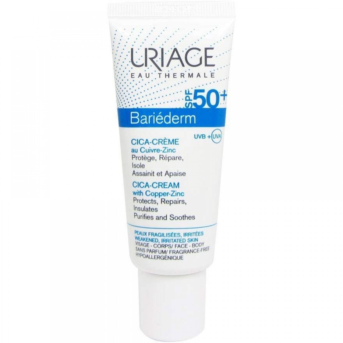 URIAGE Bariederm Cica-Creme au Cu-Zn SPF50+ 40ml